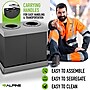 Alpine Industries Plastic 2-Compartment Indoor Trash Can and Recycling Bin, 28 Gallon, Gray (ALP471-02-BLK)~#|#~0703F72A-F648-450F-8397962455BB5D64_sc7