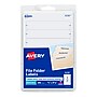 Avery Easy Peel Laser/Inkjet File Folder Labels, 2/3" x 3-7/16", White, 252 Labels/Pack (5230)~#|#~072443E8-2A97-4E8F-93F57EEEC27AF55E_sc7