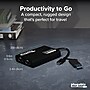 Plugable 4K USB 3.0 & USB-C to DisplayPort and HDMI Dual Monitor Adapter, Male to Female, Black (USBC-6950U)~#|#~072E2029-A7A5-4B37-975AF86FD2C5FC8E_sc7