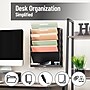 Mind Reader 5-Compartment Plastic Mountable Wall File, Black (WALLANCH-BLK)~#|#~0742DBDC-9E11-445D-B57B9872F831F10D_sc7