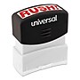 DN PUSH Universal Pre-Inked "RUSH" Message Stamp, 9/16 x 1 11/16, Red~#|#~07435A0E-484D-48A9-B42958CFD01EF883_sc7