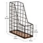 Mind Reader 1-Compartment Wood/Metal File Organizer, Black, 2/Pack (JMWIRE-BLK)~#|#~07534C93-E6AA-4E0D-9ACBB9DBDE58E3B4_sc7