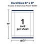 Avery Integrated Cards, 6" x 9", Glossy White, 10/Pack (95281)~#|#~07580561-A86B-4F32-9BF77AAA5C49D1B8_sc7