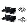 Triton Products DuraHook 12" W x 6" D Black Steel Pegboard Shelf, 2/Set (76126BK-2)~#|#~075DC666-13E3-44BB-957C5992E67B990B_sc7