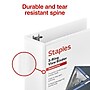 Staples 2" 3-Ring View Binder, D-Ring, White (55411/26444)~#|#~0762AFEA-06BE-47AF-9338177D2F827D11_sc7