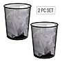 Mind Reader Metal Mesh Trash Can Without Lid, 4.4 Gallon, Black, 2/Pack (2CIRGA-BLK)~#|#~079D6897-5C50-42D9-A1FC3AF08919E0B1_sc7