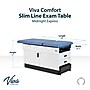 Viva Comfort Slimline Exam Table Base with Leg Rest, Step Stool and Drawers, 420 lbs. Capacity, Blue (996FBASEM2BLUMK)~#|#~07A20852-587F-48CD-A3F7953F8A6E04E5_sc7