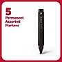 TRU RED™ Tank Permanent Markers, Chisel Tip, Assorted, 5/Pack (TR54526)~#|#~07A5F431-59B8-4A34-92949FBE401A1B34_sc7