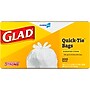Glad Quick-Tie Tall Kitchen Trash Bags, 13 Gallon, 200/Box (15931)~#|#~07B6C712-B35A-44FE-921B7E2814920AAA_sc7