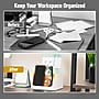 Mind Reader 5-Compartment Plastic Desk Organizer, White (SLORG-WHT)~#|#~07BDE993-3099-41F7-B9F5736BA4A2FABA_sc7