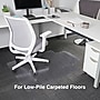 Staples Carpet Chair Mat with Lip, 36" x 48'', Flat-Pile, Clear (ST17346)~#|#~07BE62B5-2BBA-49AF-A55AA442DEF5548F_sc7