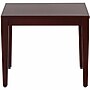 Lorell Accession 23.6"W x 23.6"D Solid Wood Square Corner Table, Mahogany (LLR59543)~#|#~07EEF391-CCC1-4B02-A59C3E5D9EF3FC9B_sc7