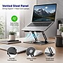 Uncaged Ergonomics Adjustable Swivel Laptop Stand for Desk, Steel, 360° Rotation, Up to 16", Black~#|#~07FB6450-90AA-4D7F-8836C294014AF960_sc7