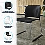 Flash Furniture Hercules Kenai Office Reception Stack Chairs, Black Plastic/Chrome Frame, 5/Pk (5RUT239ANBKCR)~#|#~080A02AD-D09E-4004-A58A9AD2FB1315D6_sc7