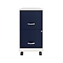 Space Solutions SOHO Smart File 2-Drawer Mobile Vertical File Cabinet, Letter Size, Lockable, Pearl White/Navy (25335)~#|#~08122CE1-C245-4216-AA4E8847D0CF4927_sc7