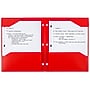 Five Star Stay Put  3-Hole Punched 2 Pocket Plastic Folder, Fire Red (333420D-ECM26)~#|#~0816C36B-CAFA-470B-96F73212187B532D_sc7