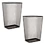 Mind Reader Metal Trash Cans, 10 Gallon, Black, 2/Pack (2LASBIN-BLK)~#|#~085A5578-FAE5-4223-A01E15C35779D2A9_sc7