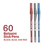 Staples Ballpoint Pen, Medium Point, 1.0mm, Assorted Ink, 60/Pack (ST54994)~#|#~08630841-BF9E-4BE4-940E1E0981B9E281_sc7