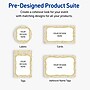 Avery Round Integrated Cards, Matte White, 100/Pack (19479371068)~#|#~08693573-C824-41E9-BE1C686294C915AF_sc7