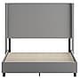 Flash Furniture Quinn Gray Upholstered Platform Bed with Headboard, Queen (YK1077GYQ)~#|#~087070ED-0426-4A19-9137B624C1885908_sc7