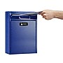 AdirOffice Steel Locking Wall Mounted Drop Box Interoffice Mailbox with Key and Combination Lock , Blue (631-04-BLU-KC-PKG)~#|#~0872FA39-781B-4143-BB8C7419A5F2CAFF_sc7