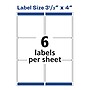Avery Sure Feed Inkjet Shipping Labels, 3-1/3" x 4", White, 120 Labels/Pack (8254)~#|#~088E8B0E-E32E-417C-814E9B561AF53481_sc7