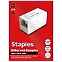 Staples TECH Ethernet Coupler, White, RJ45 Female to Female, Network Cable Extender Connector~#|#~088EE69F-F9F1-478C-9FD1B2A911CC7D20_sc7