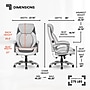 Sharper Image S-600 Active Lumbar Heated Ergonomic Bonded Leather Swivel Executive Massage Chair, Off-White (60098-OWHT)~#|#~0896B082-0EDC-4C05-842D45793E2E7BFD_sc7