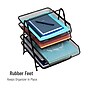 Mind Reader Metal 5-Tier Stackable Paper Desk Tray Organizer, Black, 2/Pack (5TPAP2PK-BLK)~#|#~089C22A6-251B-490B-B78398BCB17F74A1_sc7