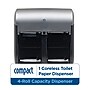 Georgia-Pacific Compact 4-Roll Quad Coreless Toilet Paper Dispenser, Silver (56746A)~#|#~08AD67C0-9554-4AAB-9DAAF8096482A07F_sc7