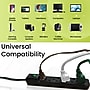 GoGreen Power 6-Outlet Mini Surge Protector, 2', Black (GG-16103MINBK)~#|#~08B5820F-2431-4F55-9BF39AEABEA41235_sc7