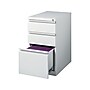 Staples Heavy Duty 3 Drawer Mobile Vertical File Cabinet, Letter Size,  27.75"H x 15"W x 23"D, Light Gray (ST60427-CC)~#|#~08E8D2E6-78B0-462F-AE053F9CFDF5C40C_sc7