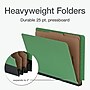 Pendaflex Pressboard Classification Folder, 2-Dividers, 2" Expansion, Letter Size, Green, 10/Box (1006948)~#|#~09036259-DE16-4EF7-A1058B9EA78681EA_sc7