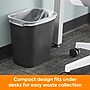 Coastwide Professional™ Indoor Trash Can Without Lid, Black Soft Molded Plastic, 3.5 Gallon (CW56428)~#|#~09072E7E-A7F1-4B35-9DA28E1B80D89C8F_sc7