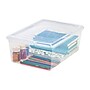 Iris 13.5 Qt. Lift Off Lid Storage Tote, Clear, 6/Carton (100119CT)~#|#~09172038-AB26-4E79-BCCE9DBD082C7651_sc7