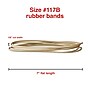 Staples Multi-Purpose #117B Rubber Bands, 7" x 1/8", 200/Pack (28621-CC)~#|#~092BA5B1-37DA-4CE7-86207D7DB779B9AB_sc7