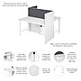 Bush Business Furniture Hustle 60"W 2 Person Back to Back Cubicle Panel Workstation, White (HUS023WH)~#|#~09422859-0E74-4ACC-A14EDE18BE9D1096_sc7