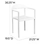 Flash Furniture HERCULES Series Plastic Cafe Stack Chair, White (RUT418WH)~#|#~09489EAC-A0D9-495B-832D68BEF2D84E11_sc7