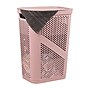 Mind Reader 15.85-Gallon Slim Laundry Hamper with Lid, Plastic, Pink (HBIN60-PNK)~#|#~094C1582-D5AB-4CD5-B1CF4C35AFC0C547_sc7