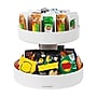 Mind Reader 2-Tier Plastic Lazy Susan Coffee Countertop Organizer, White (SNACKCAR-WHT)~#|#~095E9A1A-D7BD-451D-AABACB3511BEBE74_sc7
