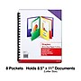 Staples 10% Recycled Matte 8-Pocket Cardstock Portfolio Folder, Assorted Colors, Each (18118-US)~#|#~09610060-A3F8-4F92-806EEABA8E5ED318_sc7