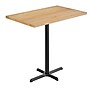 Flash Furniture Bennett Wooden Commercial Indoor Table, 48" x 30", Natural Top/Black Base (GSF3048NTT2230B)~#|#~097D95A0-6B0A-49EF-B9B61526AA2AABF0_sc7