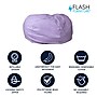 Flash Furniture Cotton Twill Oversized Dot Bean Bag Chair, Lavender~#|#~09A1E819-90FA-4FE1-A47A76BD5BCCE837_sc7