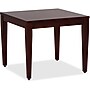 Lorell Accession 23.6"W x 23.6"D Solid Wood Square Corner Table, Mahogany (LLR59543)~#|#~09AC8D94-257B-445E-975EF8602415C758_sc7