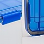 Iris 74 Quart Element Resistant Ultimate Clear Plastic Latching Storage Bin, Clear, 3/Pack (500142)~#|#~09ACDD29-A144-4EEC-A384508A874443BE_sc7