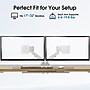 FlexiSpot MA1 Adjustable Dual Arms, Up to 32" Monitors, White (MA1W-D-DP)~#|#~09ADE8BE-12D1-46E6-8DC8228B6D201A30_sc7
