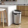 iTouchless Stainless Steel Round Sensor Trash Can with AbsorbX Odor Control System and Wheels, 18 Gal., Silver (IT18RC)~#|#~09C13EAE-0D49-4F97-A98683D514153C8F_sc7