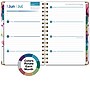 2026-2027 Excello Brands 8" x 5.5" Academic Weekly & Monthly Planner, Paperboard Cover, Rainbow Floral (FSHN-AY26-58-53)~#|#~09F679D0-091B-44C9-A87EEBC49E2098DB_sc7
