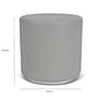 Lesro Bloom Vinyl Round Pouf Ottoman, Patriot Plus Charcoal/Chambray Grey (PF0118.SSV-06PPCL.07CHGY)~#|#~09F79FB3-9E26-401E-B19A8C20CE4278EA_sc7