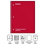 Staples 1-Subject Notebooks, 8" x 10.5", College Ruled, 70 Sheets, Assorted Colors, 3/Pack (ST58375C)~#|#~0A02D4B3-7FAF-47FA-AB7EDC7A122D33A7_sc7